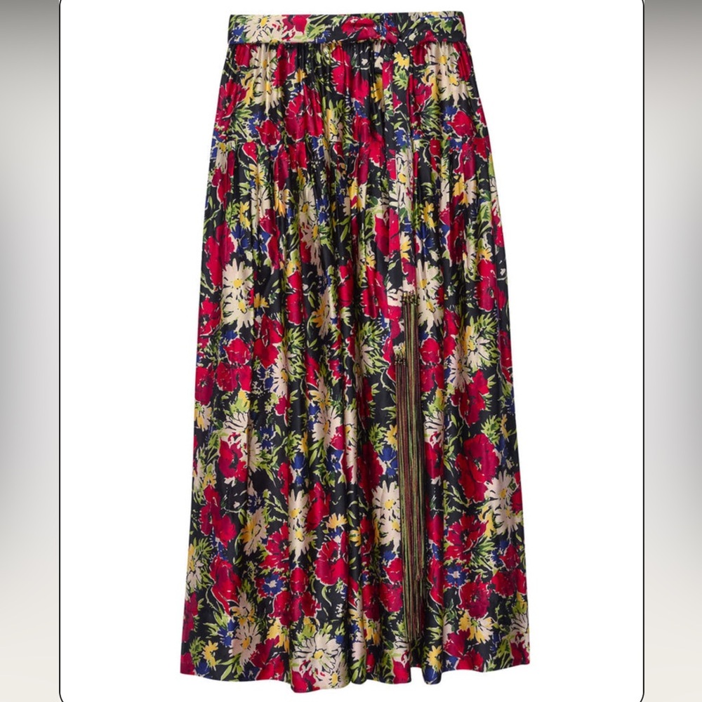 NWT [THE GREAT.] the highland skirt in hidden garden floral